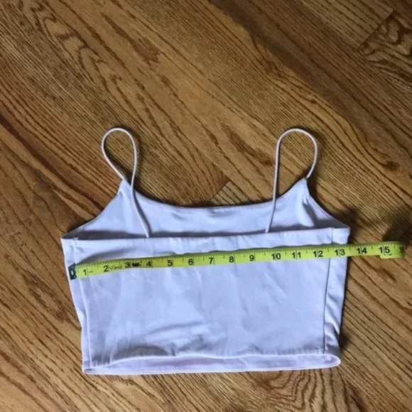 Garage Pink Spaghetti Strap Crop Top - Picture 2 of 5